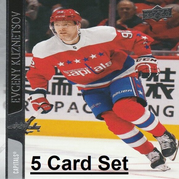 Evgeny Kuznetsov Washington Capitals NHL Hockey Card Collection - 5 Card Set - Picture 1 of 6